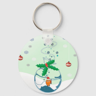 Christmas Fish Key Ring