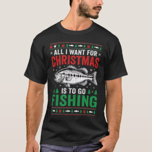 Christmas Fishing Bass Ugly Sweater