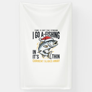 Christmas Fishing Stream Quote Design Banner