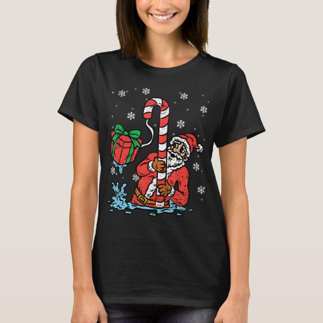 Christmas fishing T-Shirt (Front)