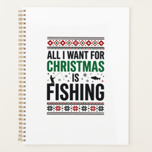 Christmas Fishing Ugly Sweater Design Planner