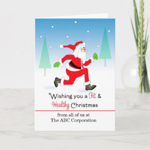 Christmas Fitness Santa Card