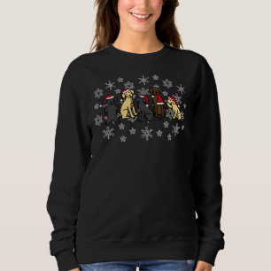 Christmas Five Labradors Sweatshirt