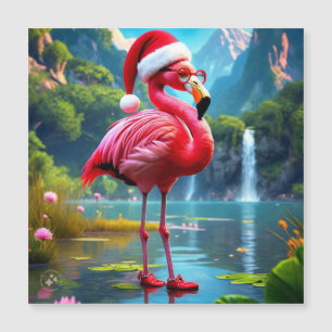 Christmas Flamingo As Santa Claus-47476