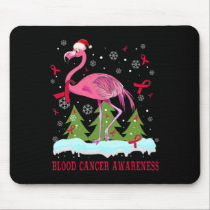 Christmas flamingo blood cancer awareness gift.png mouse pad
