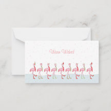 Christmas flamingo