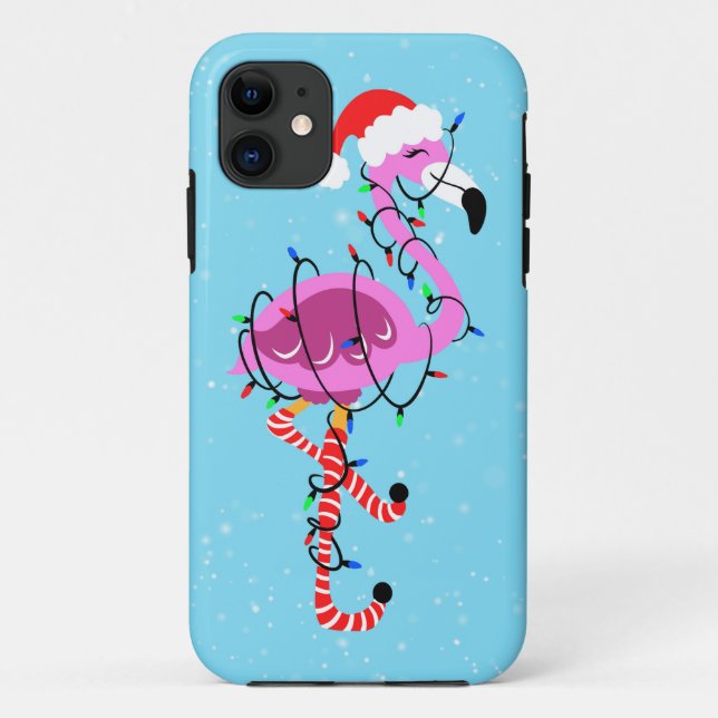 Christmas Flamingo Case-Mate iPhone Case (Back)