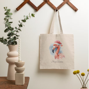 Christmas Flamingo, flamingo Tote Bag