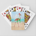 Christmas Flamingo on the Beach Playing Cards<br><div class="desc">Wishing you warmest Holiday wishes! | Avanti,  the Global Humor Brand™ has been entertaining the world with its Feel Good Funny greeting cards for over 40 years. Our characters live life to the fullest and celebrate the humor in everyday life.</div>