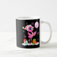Christmas Flamingo Pajama Matching Santa Hat Xmas