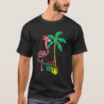 Christmas Flamingo Palm Tree Funny Xmas Beach Men  T-Shirt<br><div class="desc">Christmas Flamingo Palm Tree Funny Xmas Beach Men Women Kids</div>