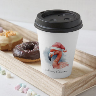 Christmas Flamingo Paper Cups