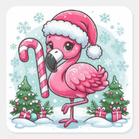 Christmas Flamingo Sublimation Clipart-10424