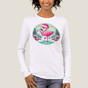 Christmas Flamingo Sublimation Clipart-10424 Tri-Blend Shirt