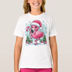 Christmas Flamingo Sublimation Clipart T-Shirt