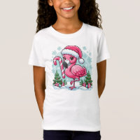 Christmas Flamingo Sublimation Clipart 