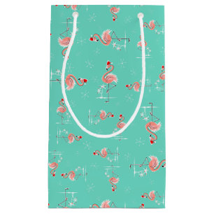 Christmas Flamingo Twist small gift bag