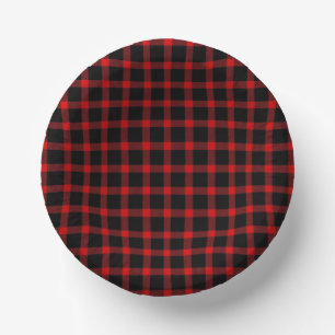 Christmas flannel paper plate