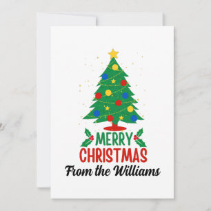 Christmas Flat Holiday Card