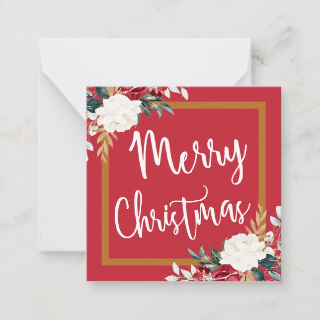 Christmas Flat Note Card (Front)