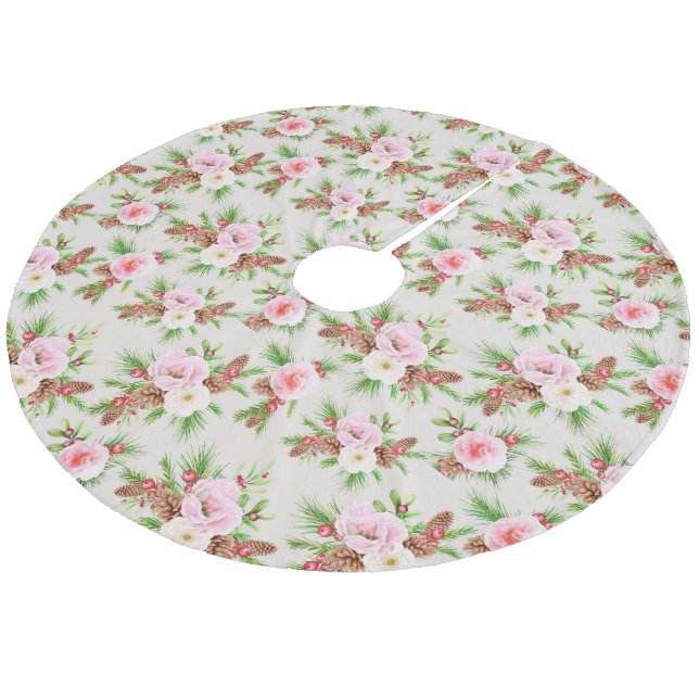 Christmas Fleece Tree Skirt (Angled)