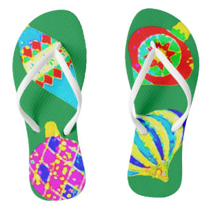 CHRISTMAS FLIP FLOPS ART AND DESIGN ECO