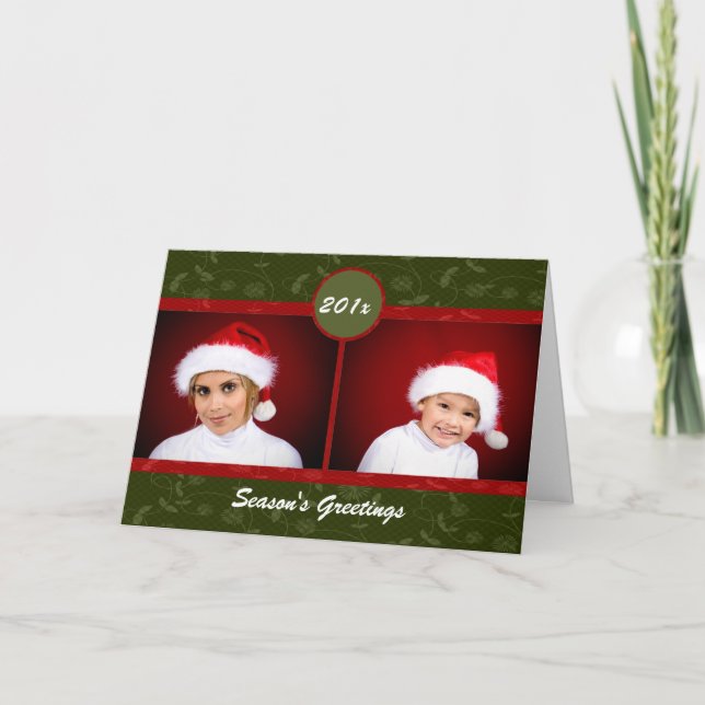 Christmas Floral Card (Front)