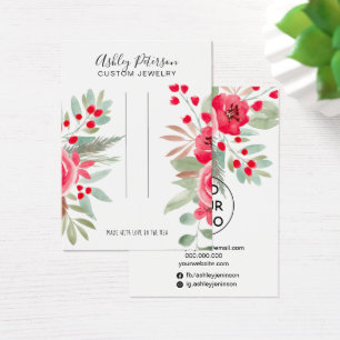 Christmas floral chic jewellery hair clip display