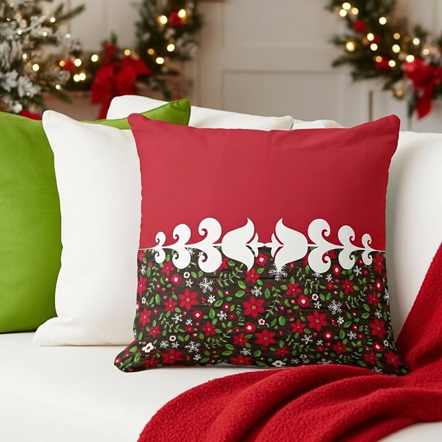 Christmas floral cushion (Creator Uploaded)