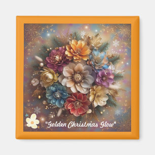 "Christmas Floral Fantasy" Magnet