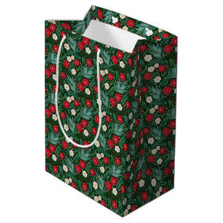Christmas Floral Gift Bag