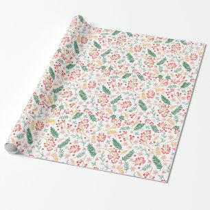 Christmas Floral pattern Wrapping Paper