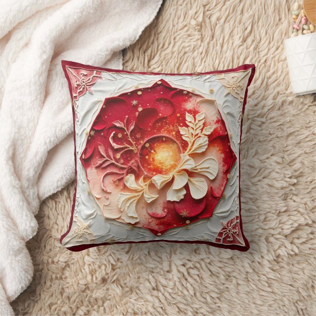 Christmas Floral Sovereignty Weddings & Gifts  Cushion (Blanket)