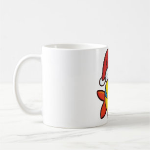Christmas flouder fish coffee mug