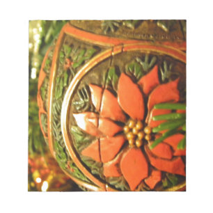 Christmas Flower Notepad