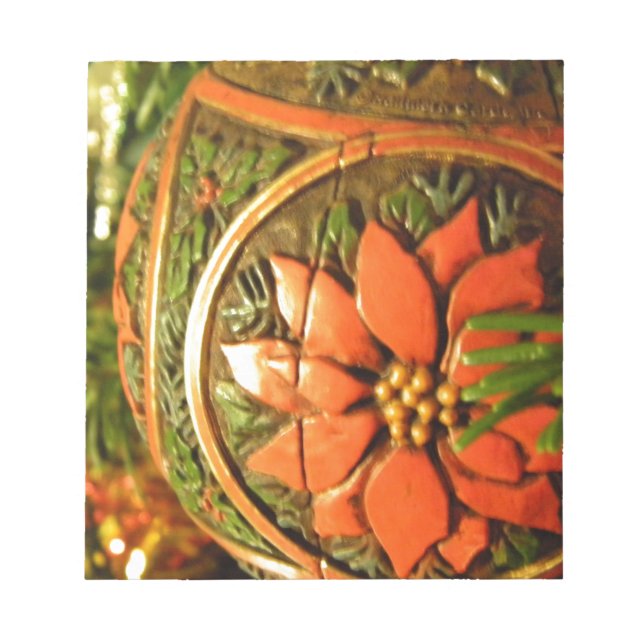 Christmas Flower Notepad (Front)