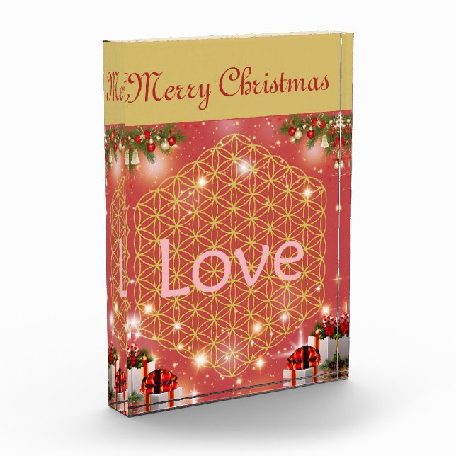 Christmas flower of life gift love  photo block (Left)