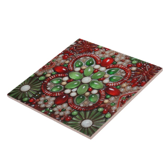 Christmas Flower Of Stone Spanish Terracotta 1 Tile (Side)