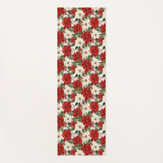 Christmas Flower Seamless Pattern Yoga Mat