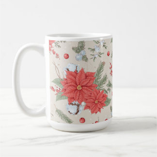 Christmas Flowers Classic Mug