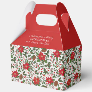 Christmas flowers favour box