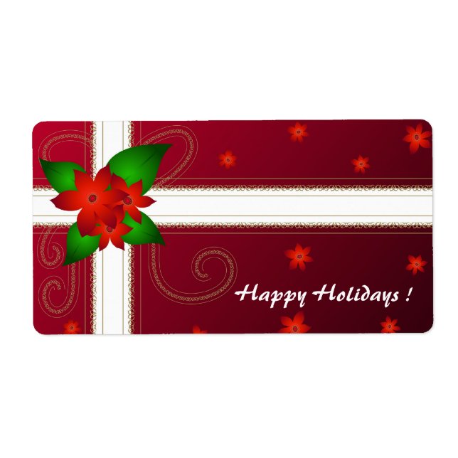 Christmas flowers - Label (Front)