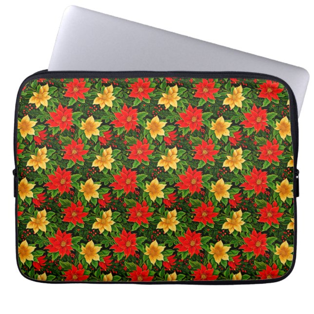 Christmas Flowers Seamless Pattern-69956  Laptop Sleeve (Front)