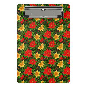 Christmas Flowers Seamless Pattern-69956  Mini Clipboard