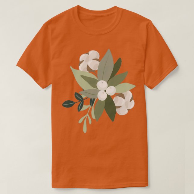 Christmas flowers  T-Shirt (Design Front)