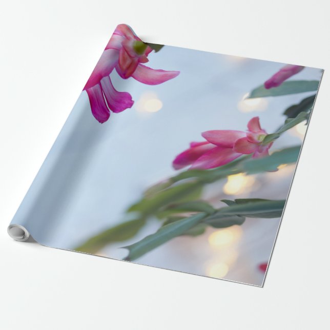christmas flowers wrapping paper (Unrolled)