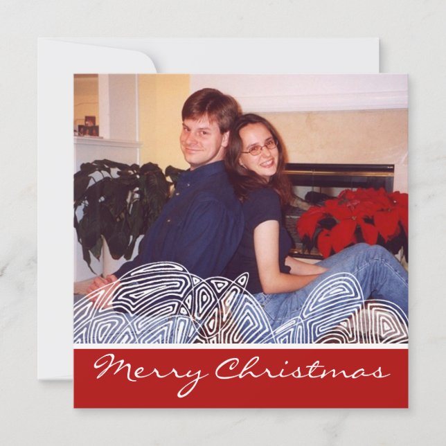 Christmas Flurry Holiday Card (Front)