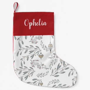 Christmas Foliage and Berries Stocking
