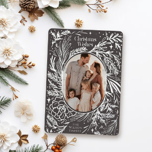 Christmas Foliage Dark Grey