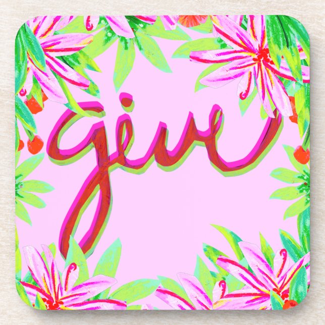 Christmas Foliage - Give Coaster (Front)